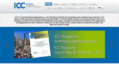 Desktop Screenshot of icc-estonia.ee
